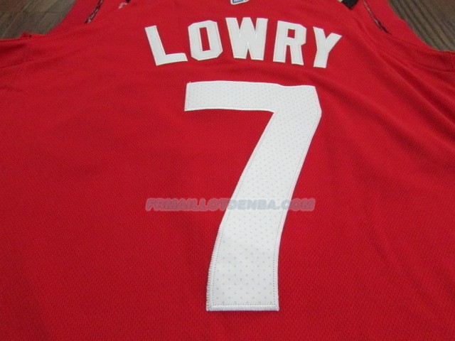 Maillot Basket Authentique Toronto Raptors Lowry 2017-18 7 Rouge